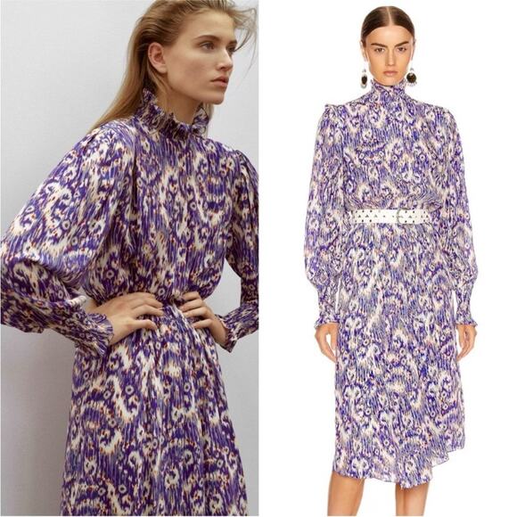 ISABEL MARANT ETOILE Yescott High Neck Midi Dress - Picture 12 of 12